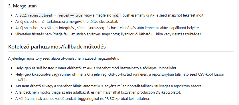 GitHubon rögzített WeldExp adatfeltöltési munkautasítás második része